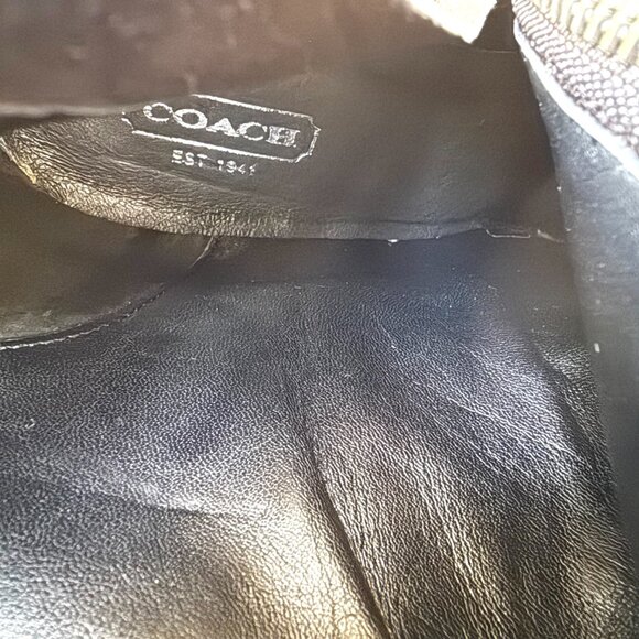 Coach Addie Leather Knee High Boots Black Heeled Side Zip Womens Size 7B - Picture 10 of 15